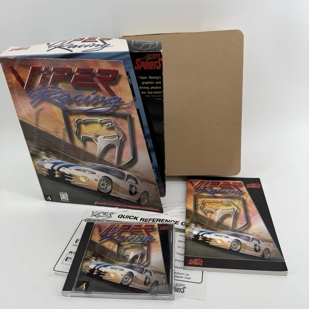 Viper Racing Big Box (PC, 1998) Complete